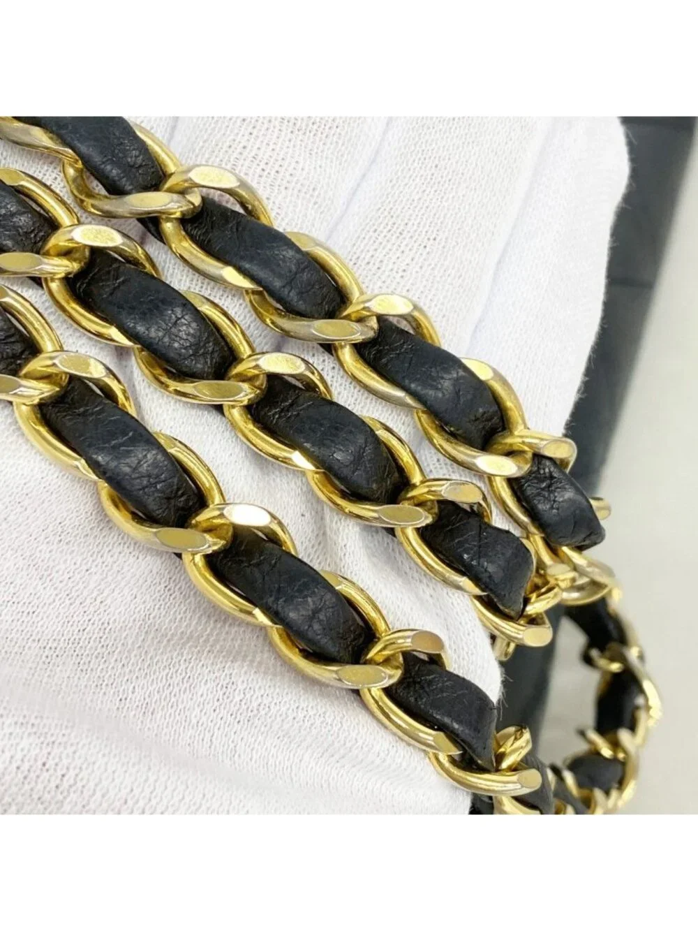 Chanel Shoulder Bag Diana Lambskin Black Gold